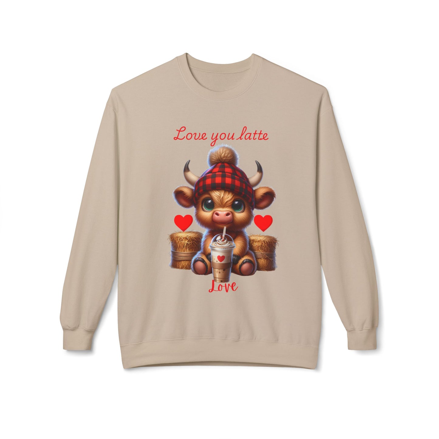 Love You Latte  Crewneck Sweatshirt