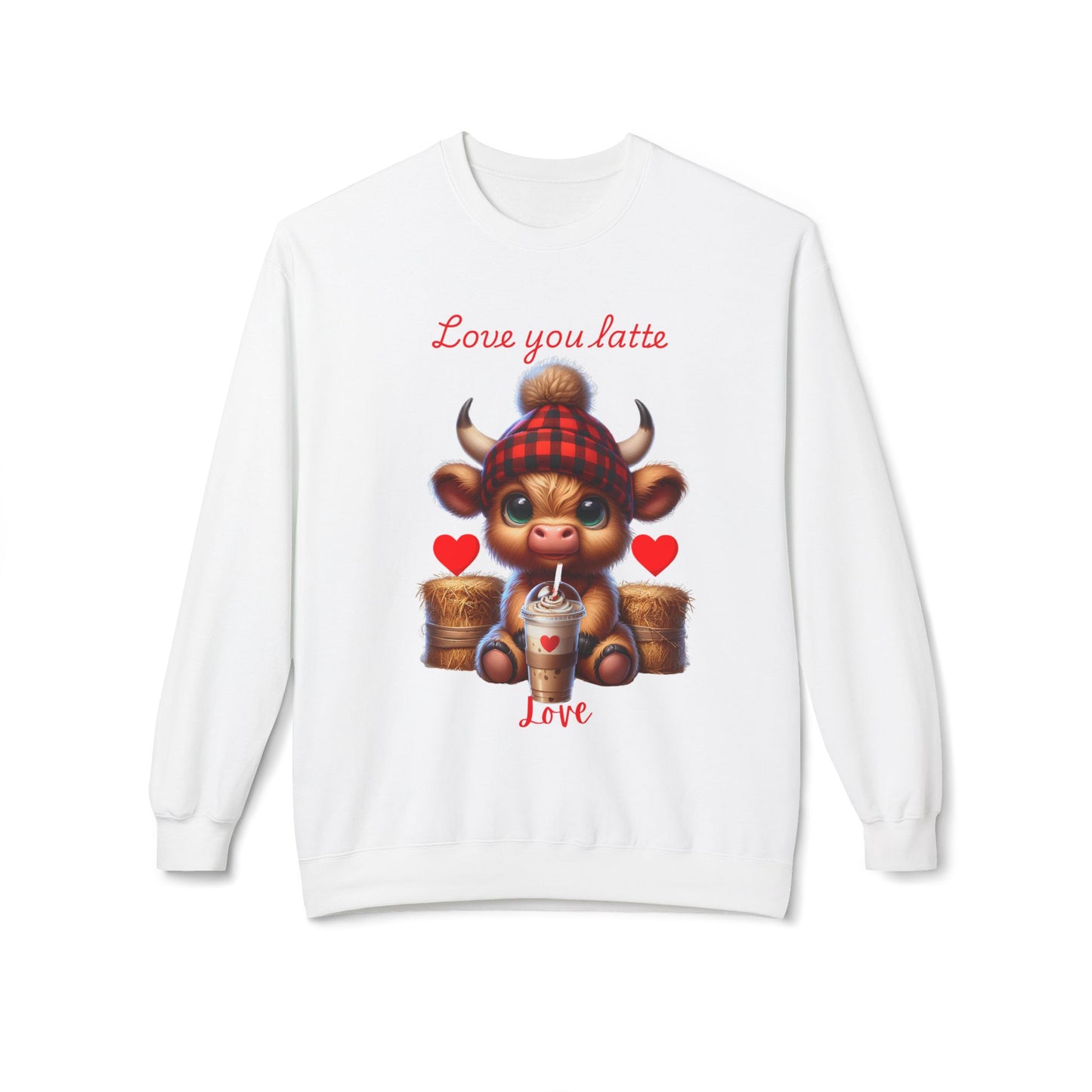 Love You Latte  Crewneck Sweatshirt