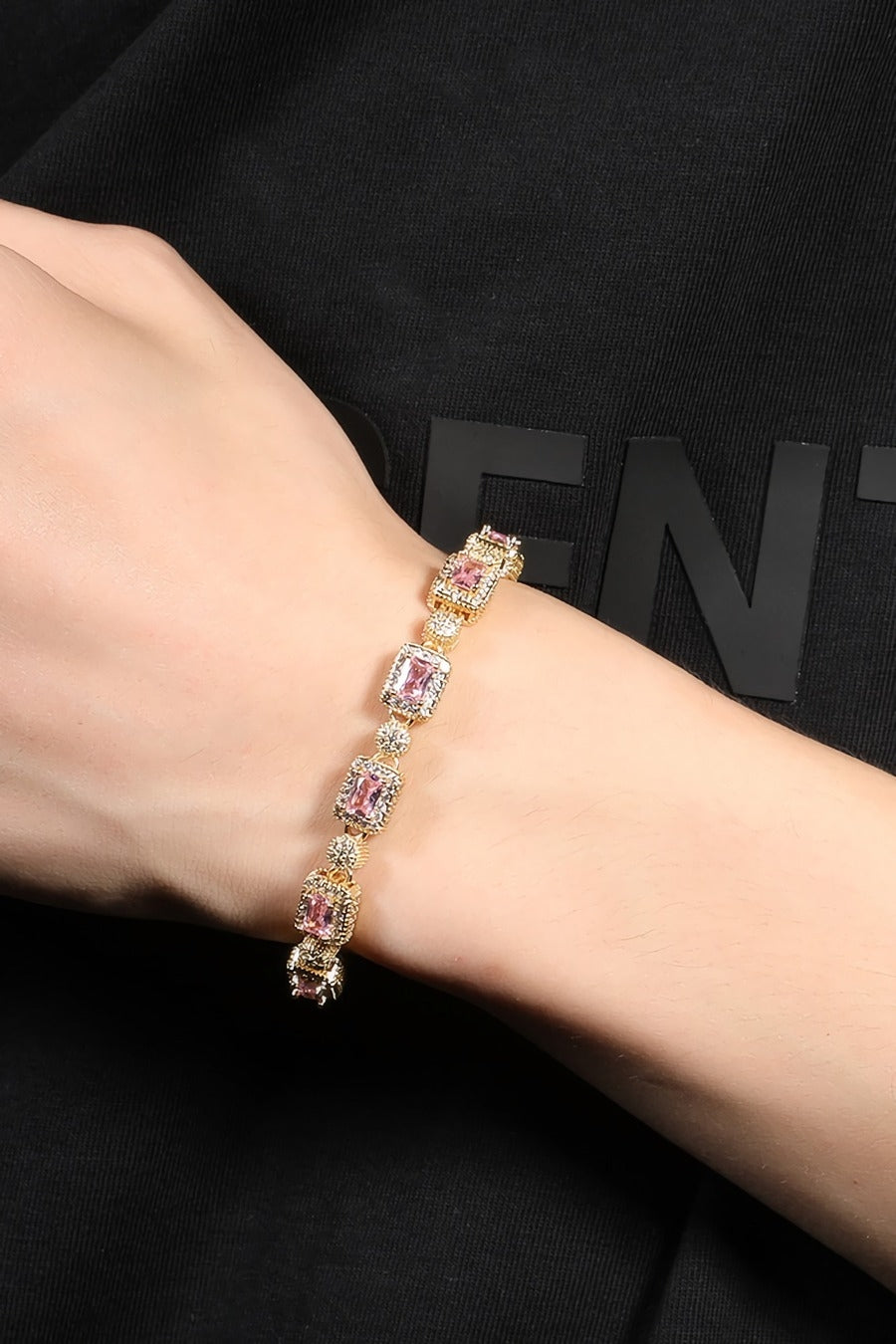 Sparkling rhinestones bracelet