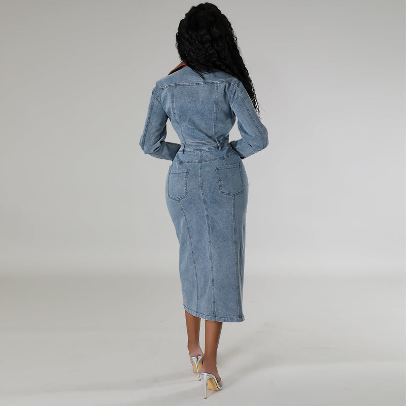 Denim dress