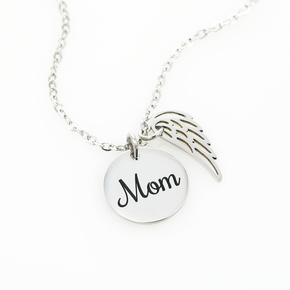 Mom heartfelt Memorial  Necklace