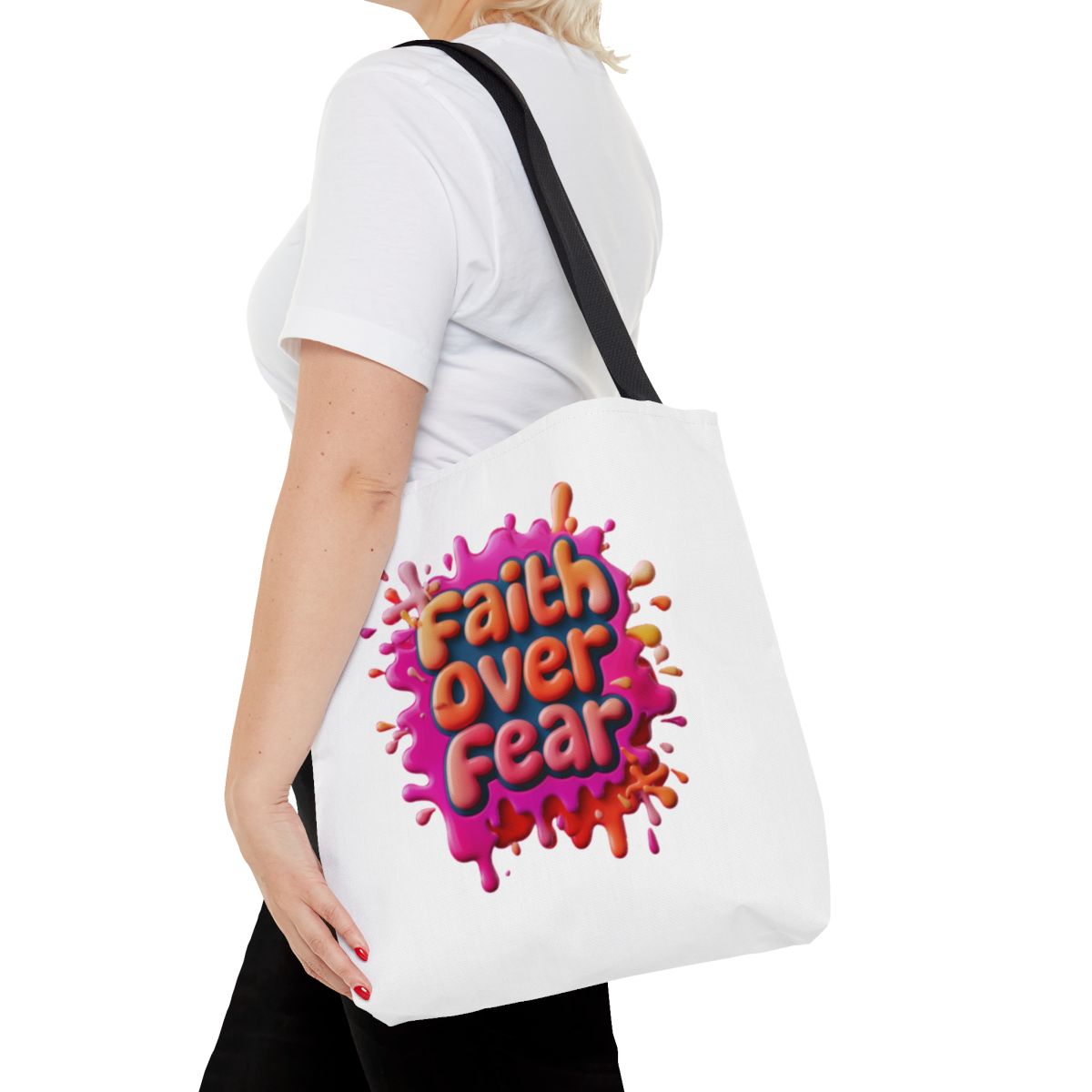 Faith Over Fear Tote Bag