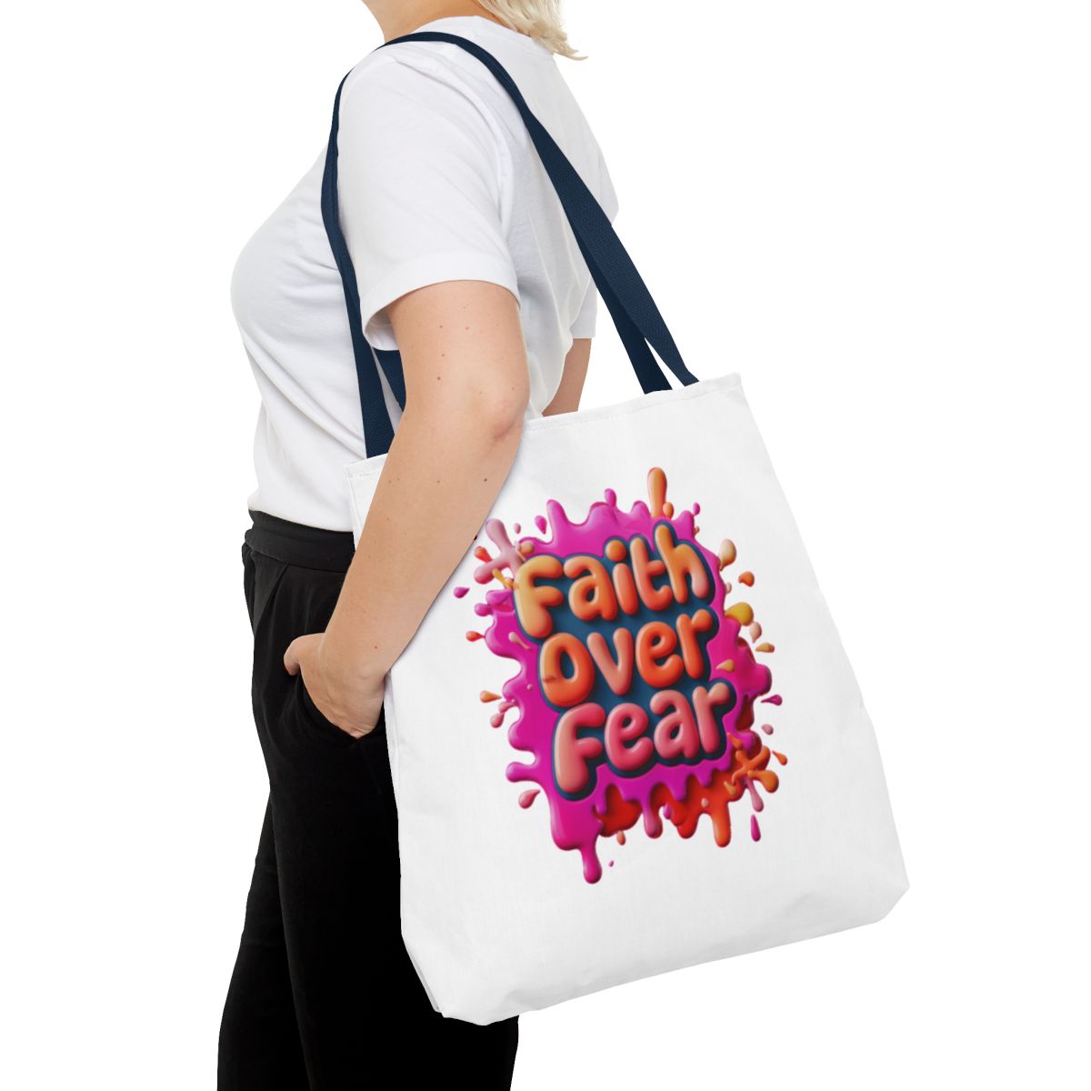 Faith Over Fear Tote Bag